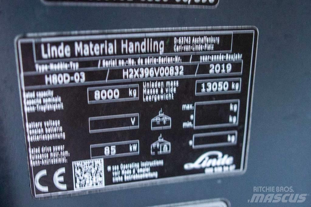 Linde H 80 D-03 Diesel Forklifts