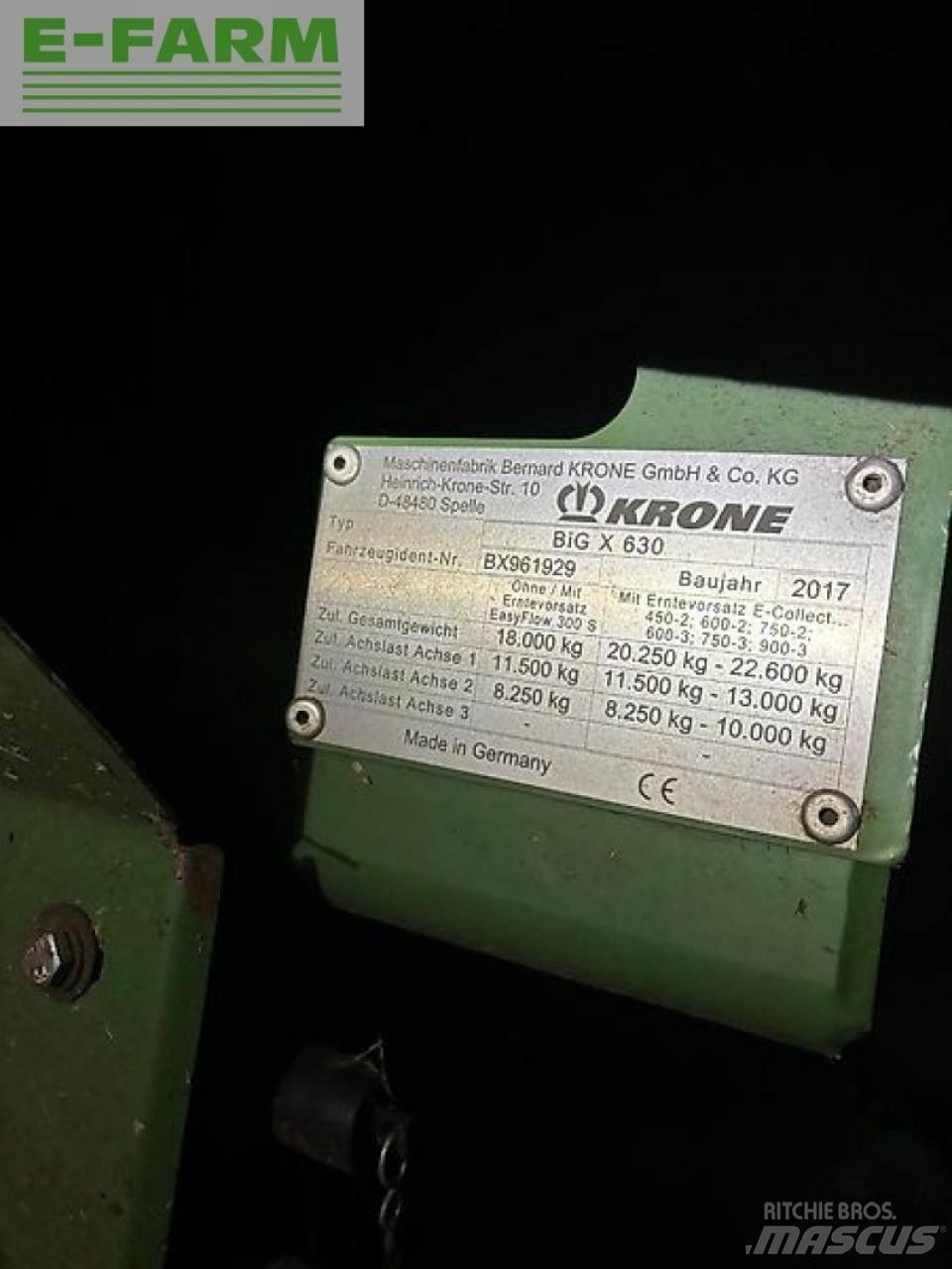 Krone big x 630 Foragers