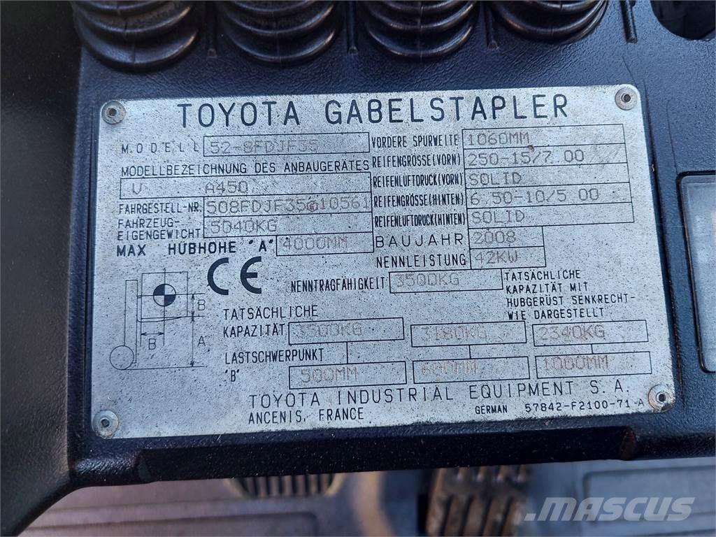Toyota 52 8FDJF35 Diesel Forklifts