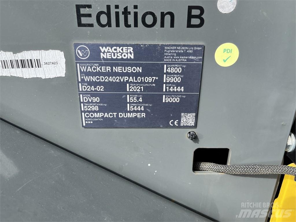 Wacker Neuson DV 90 Rigid dump trucks