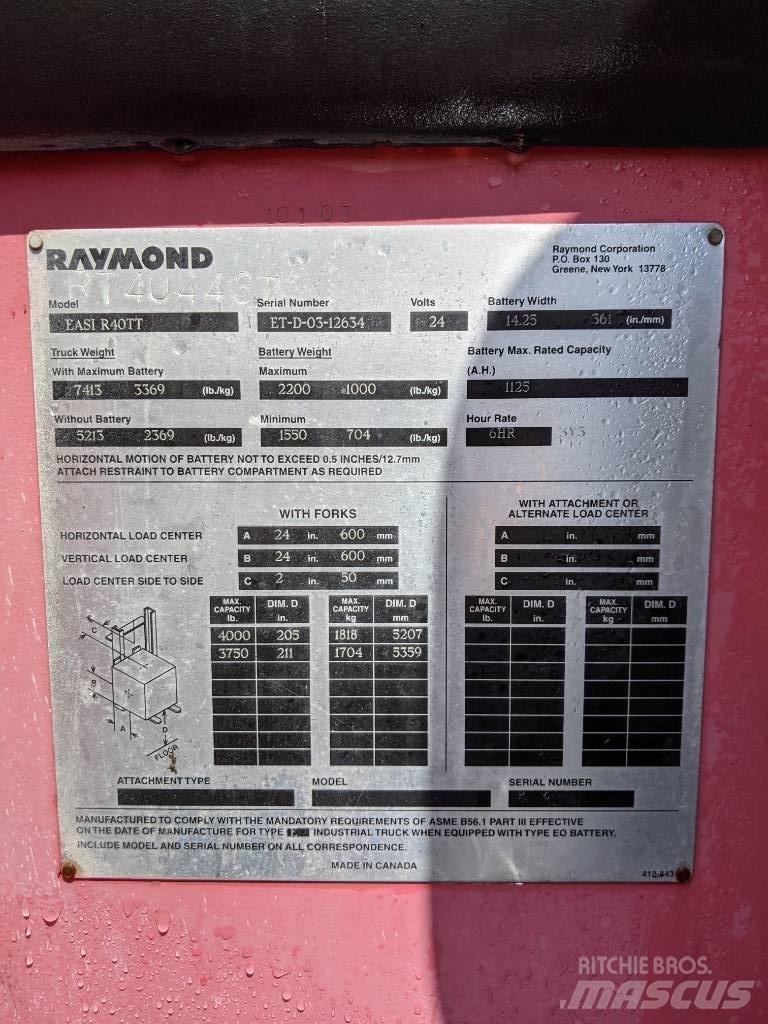Raymond R40TT Electric Forklifts