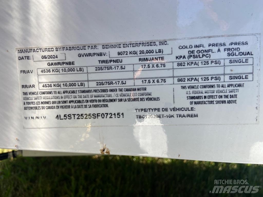 Behnke 2020ET-10K Other Trailers