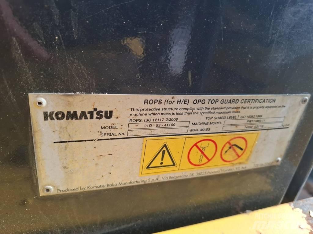 Komatsu PW 118MR-11 Wheeled Excavators