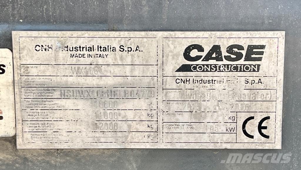 CASE WX 168 Wheeled Excavators