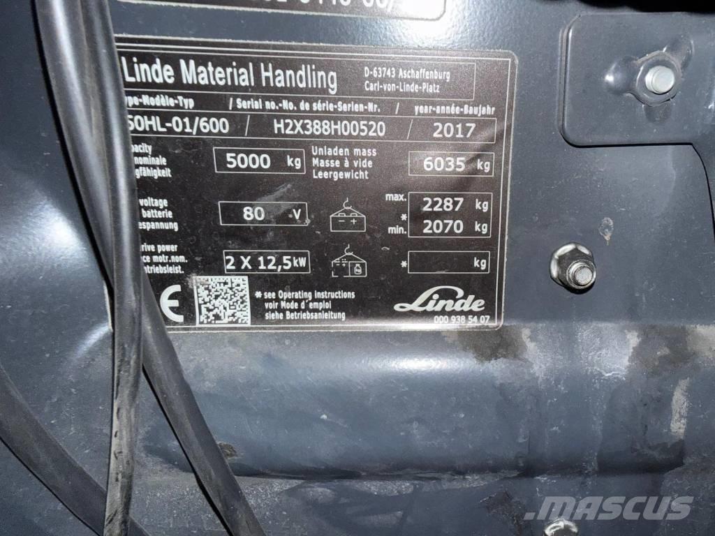 Linde E 50-02 Electric Forklifts