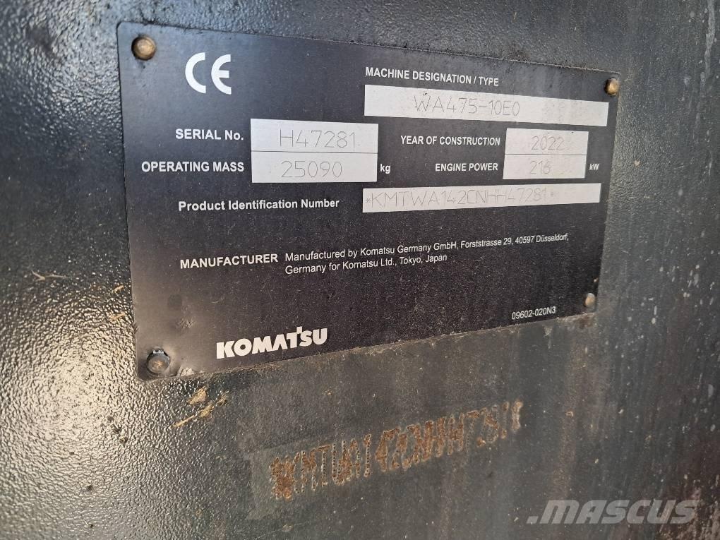 Komatsu WA475-10E0 Wheel Loaders