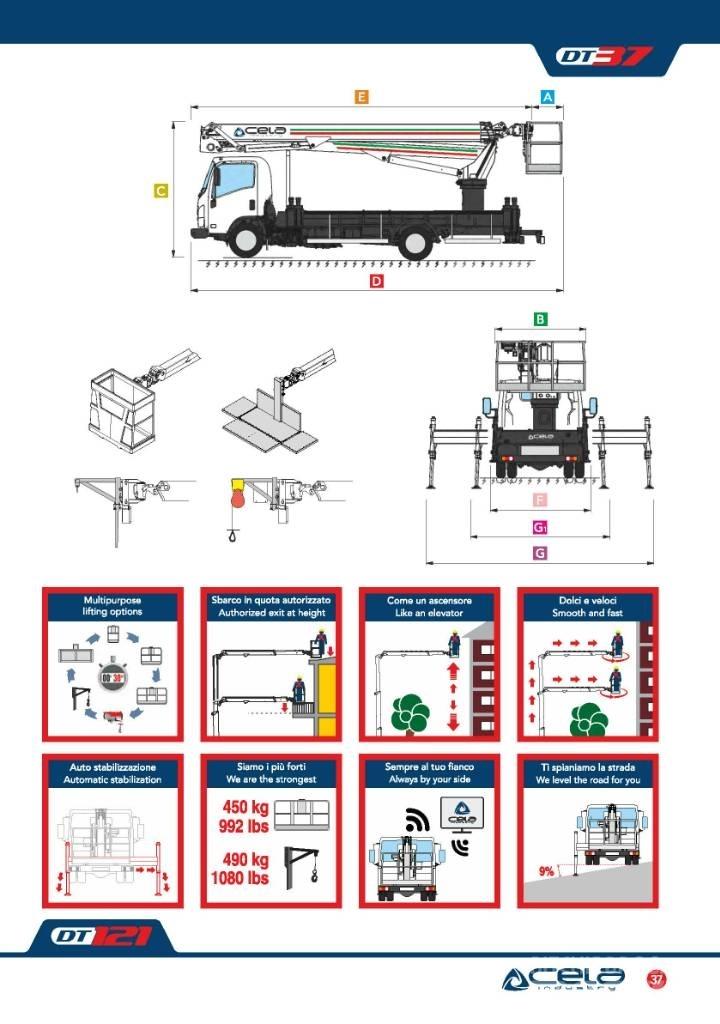 Cela Truck DT37 Truck Mounted Aerial Platforms