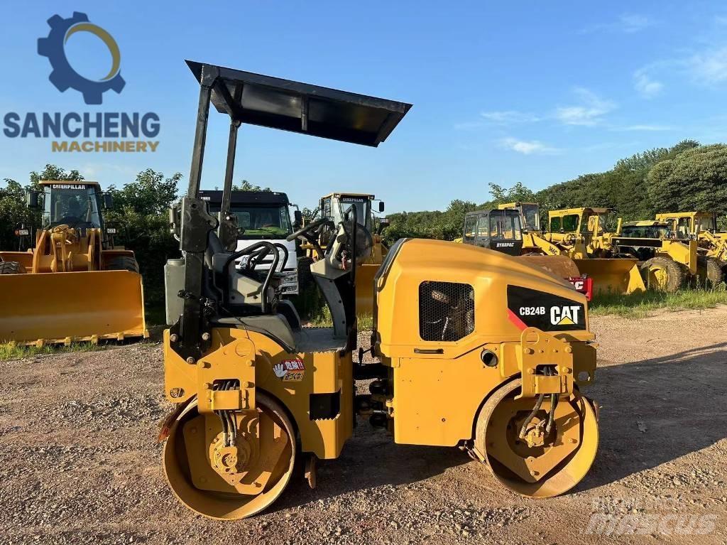 CAT CB24B Twin drum rollers