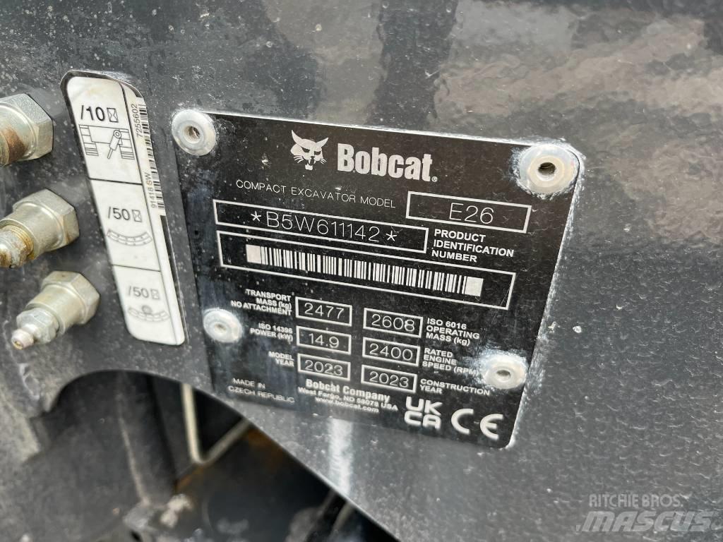 Bobcat E 26 Mini Excavators <7t (Mini Diggers)
