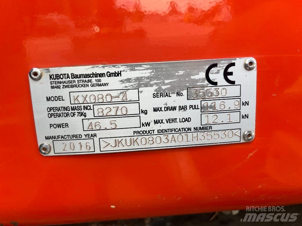 Kubota KX 080-4 Mini excavators  7t - 12t