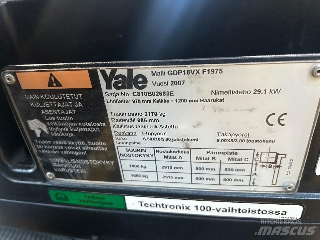 Yale GDP18VX Diesel Forklifts