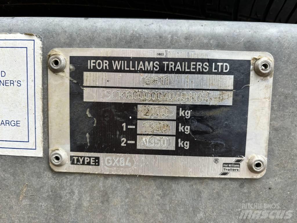 Ifor Williams GX84 Lowboy trailer