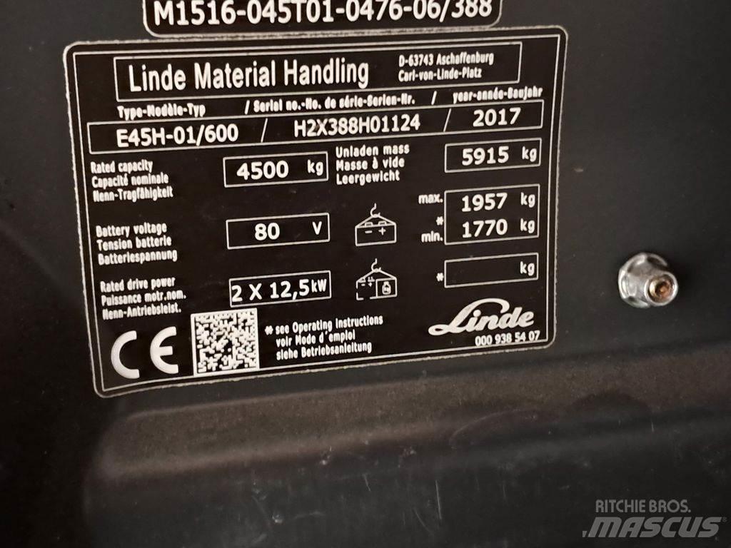 Linde E45H-01/600 Electric Forklifts