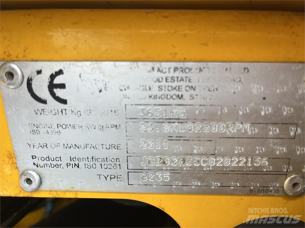 JCB 8035 ZTS Mini Excavators <7t (Mini Diggers)