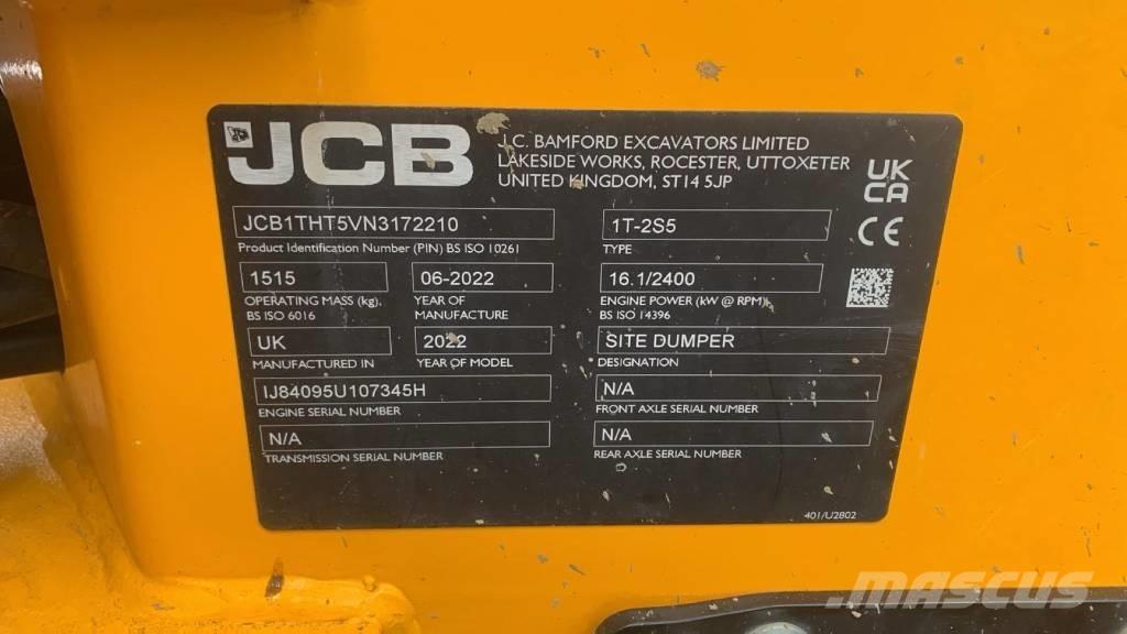 JCB 1 T2-S5 Site Dumpers