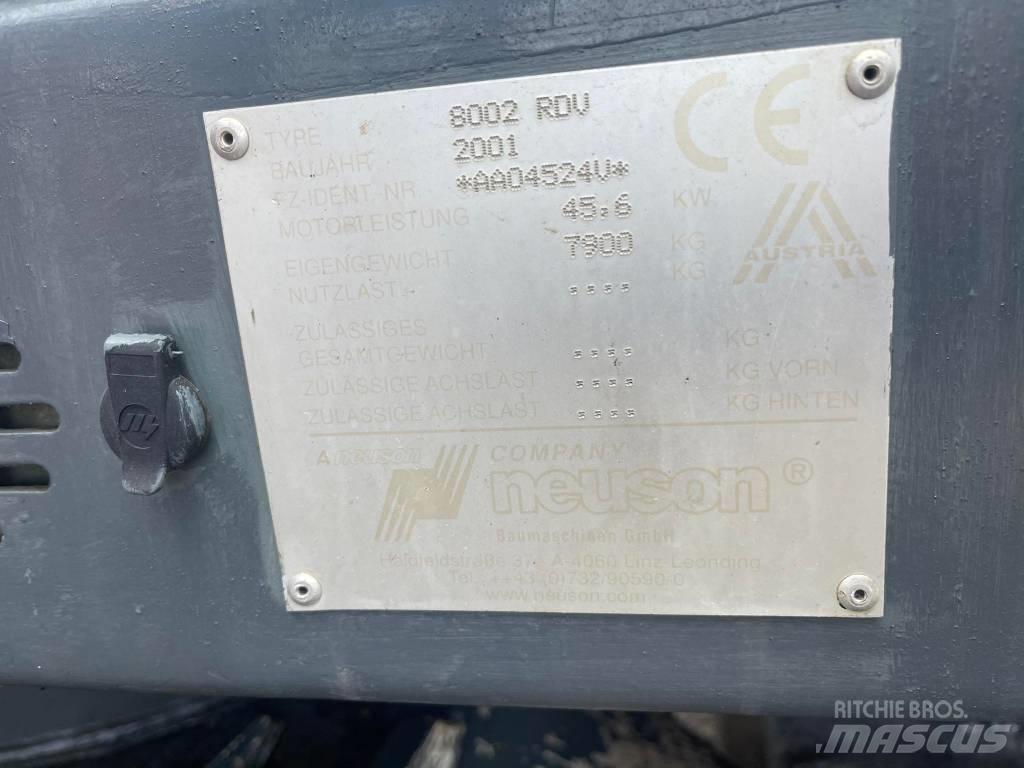 Neuson 8002 RDU Crawler Excavators