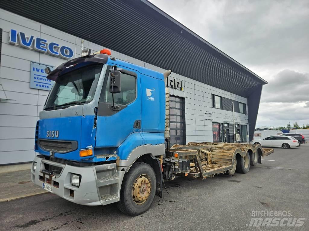 Sisu E12 8x2 Forest machine transport trucks
