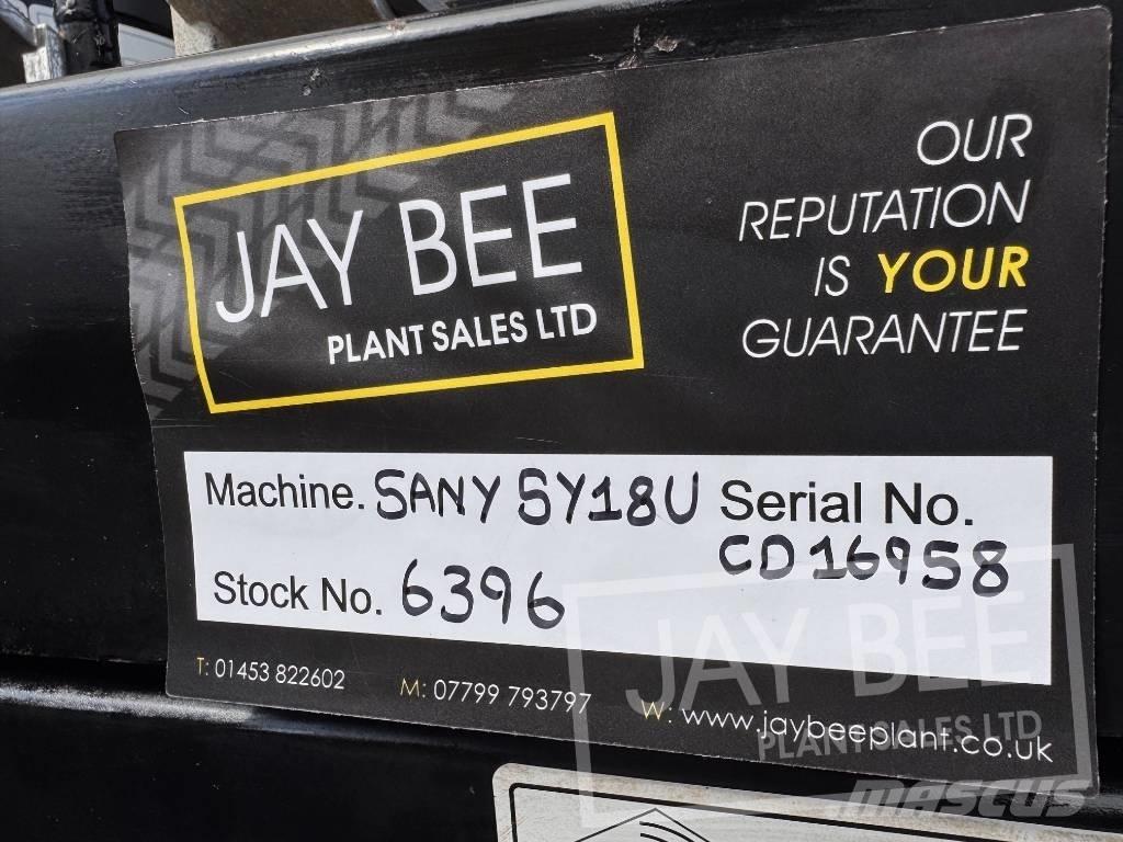 Sany SY18U Mini Excavators <7t (Mini Diggers)