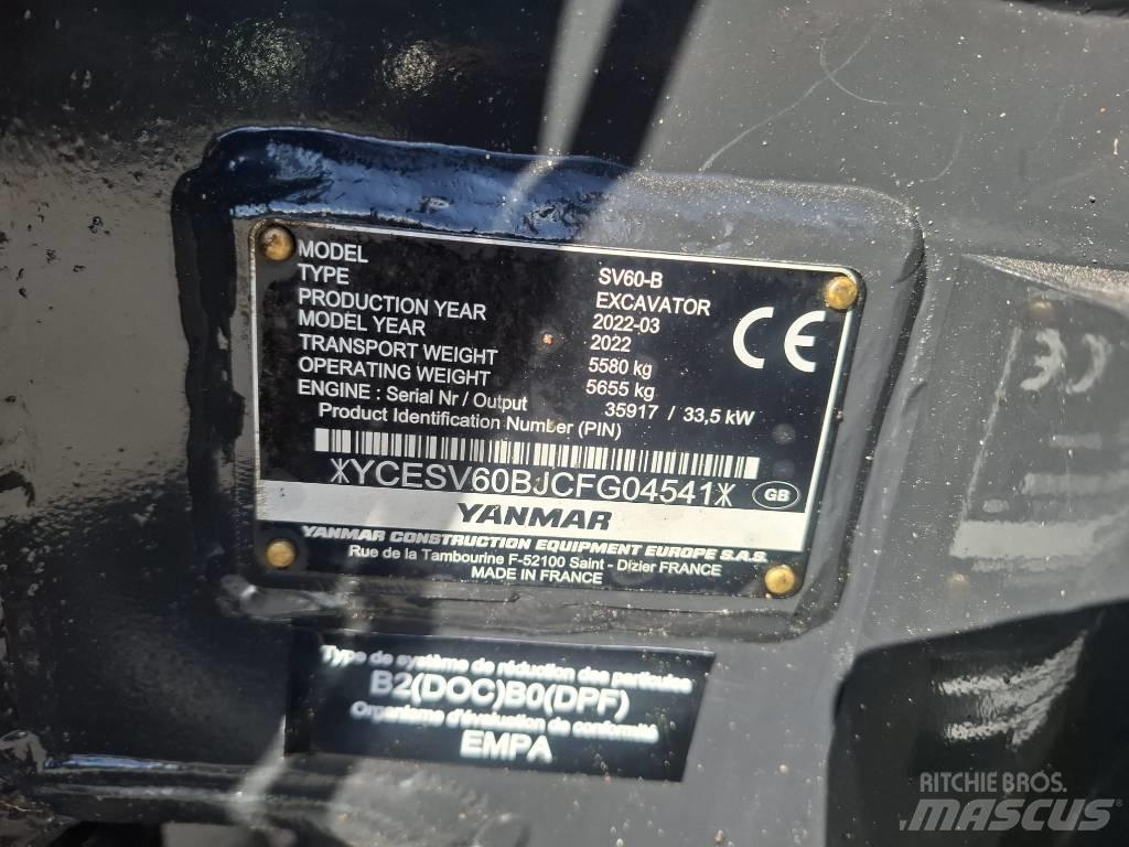 Yanmar SV 60-B Mini Excavators <7t (Mini Diggers)