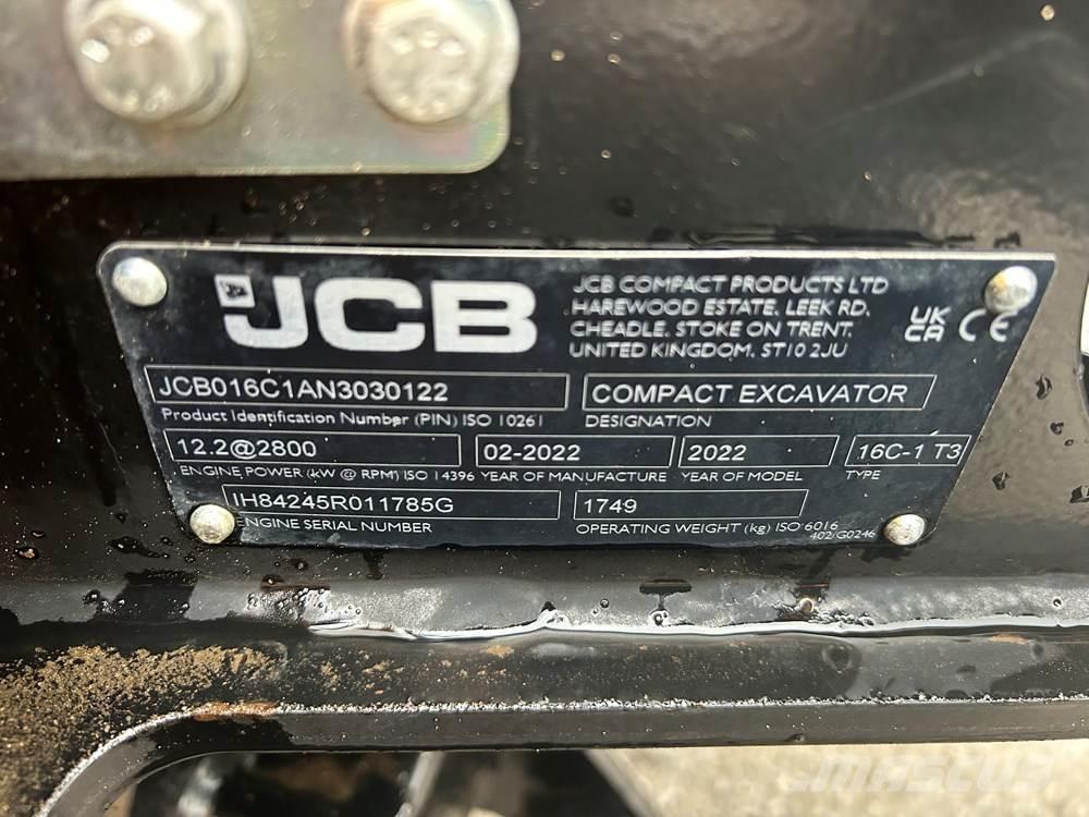 JCB 16C-1 Mini Excavators <7t (Mini Diggers)