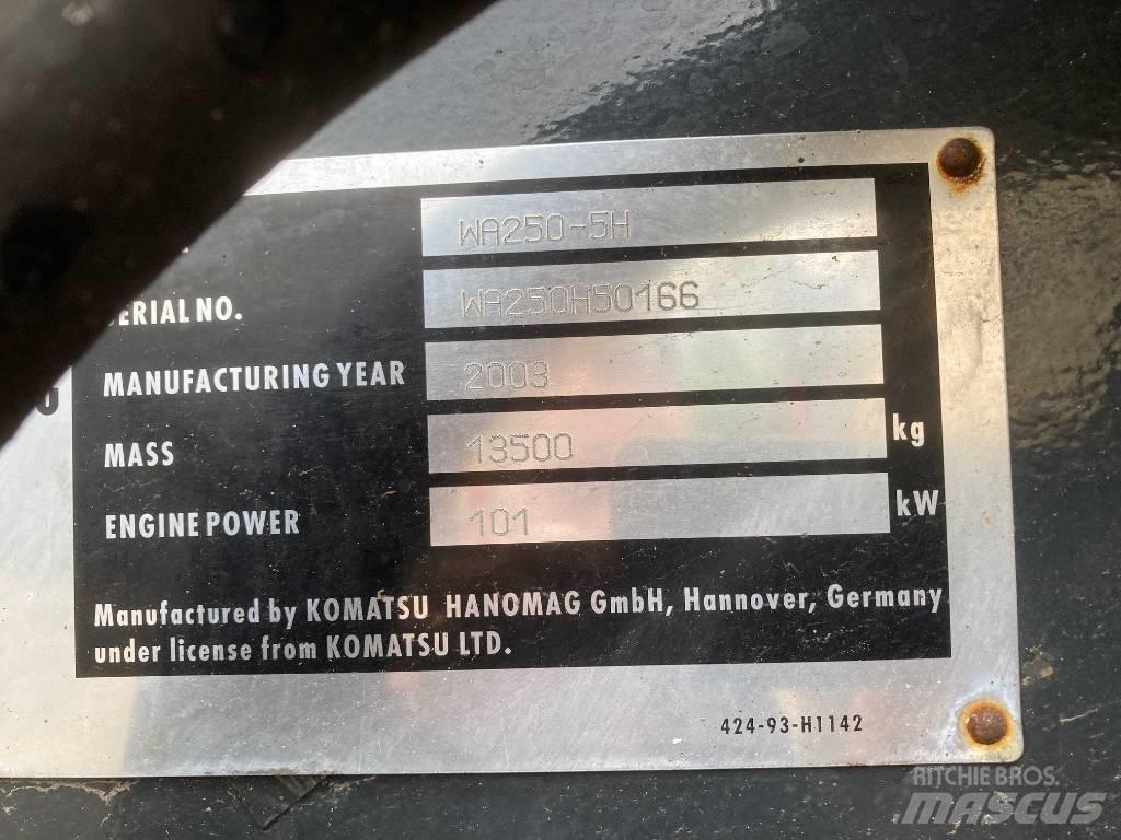 Komatsu WA 250 Wheel Loaders