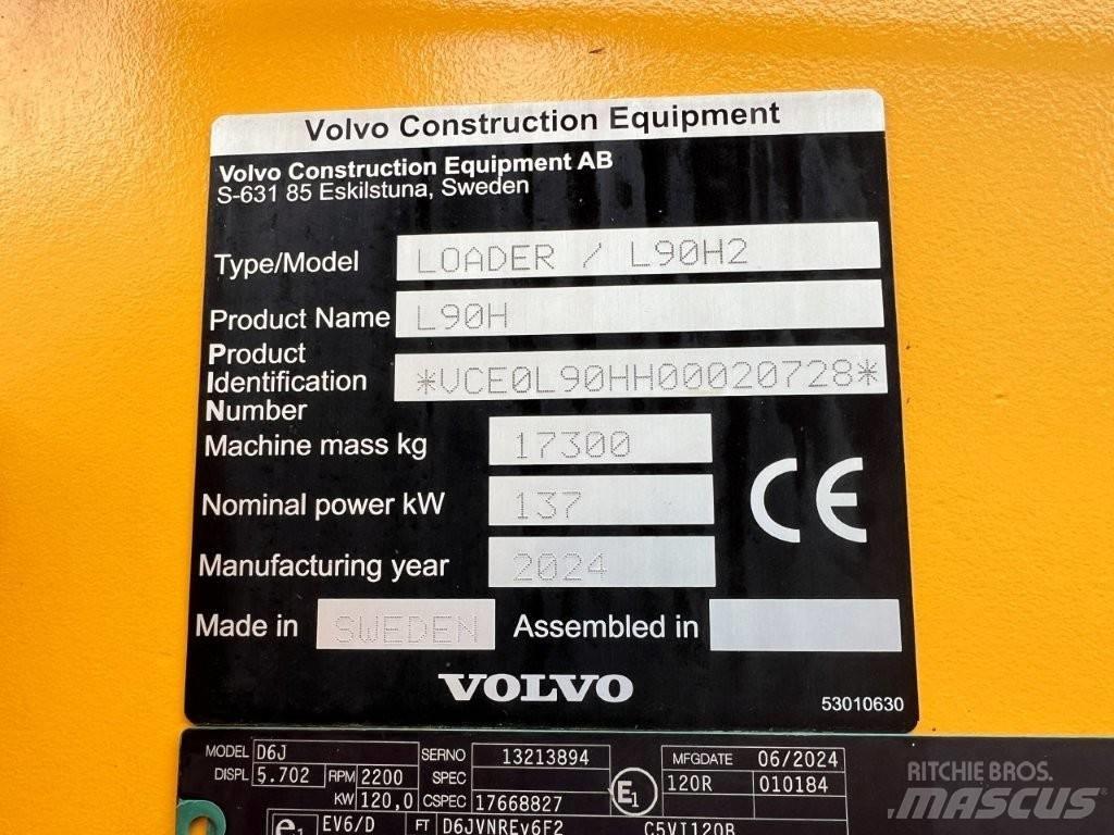 Volvo L90H2 Wheel Loaders