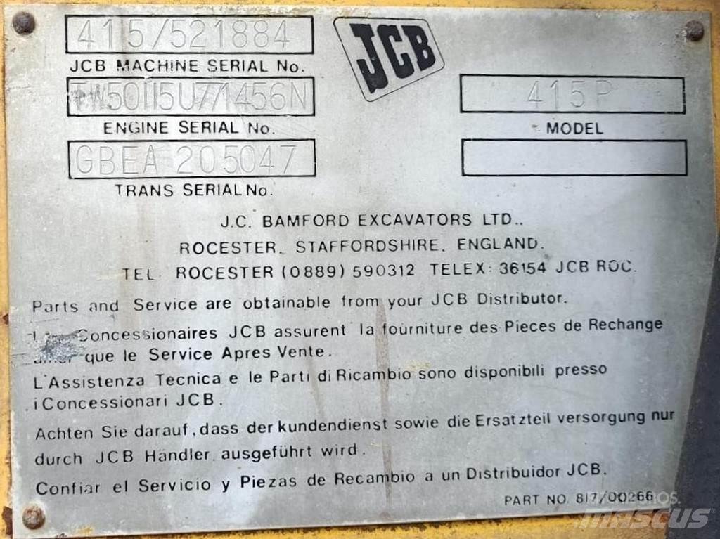 JCB 415P Wheel Loaders