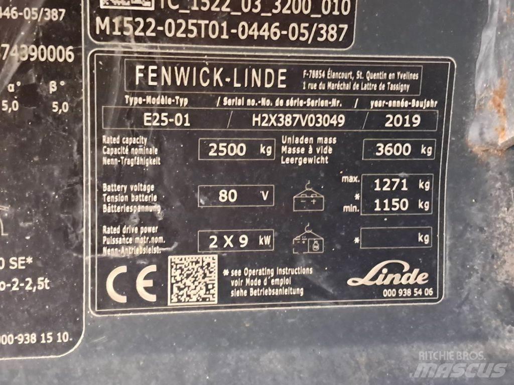 Linde E25-01 Electric Forklifts