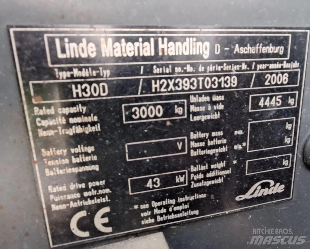 Linde H 30 D Diesel Forklifts