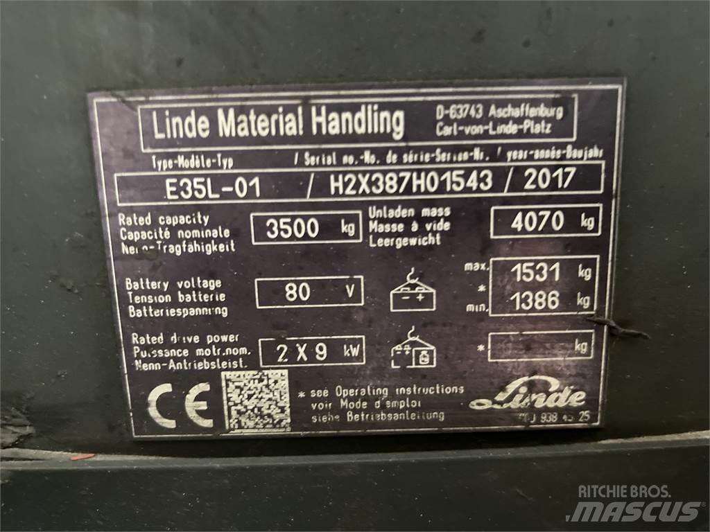 Linde E35L-01 Electric Forklifts