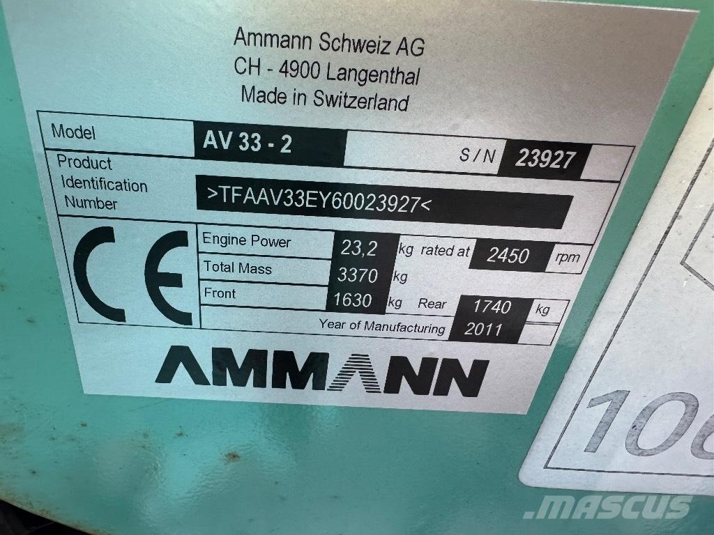 Ammann AV 33-2 Twin drum rollers