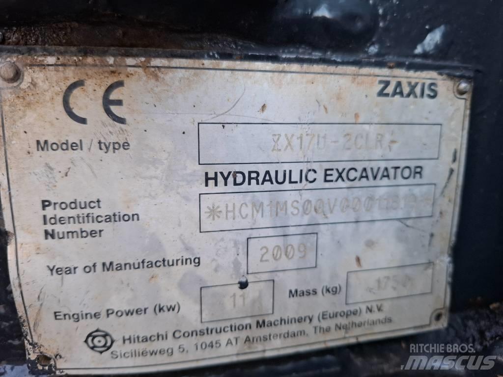 Hitachi ZX17U-2CLR Mini Excavators <7t (Mini Diggers)