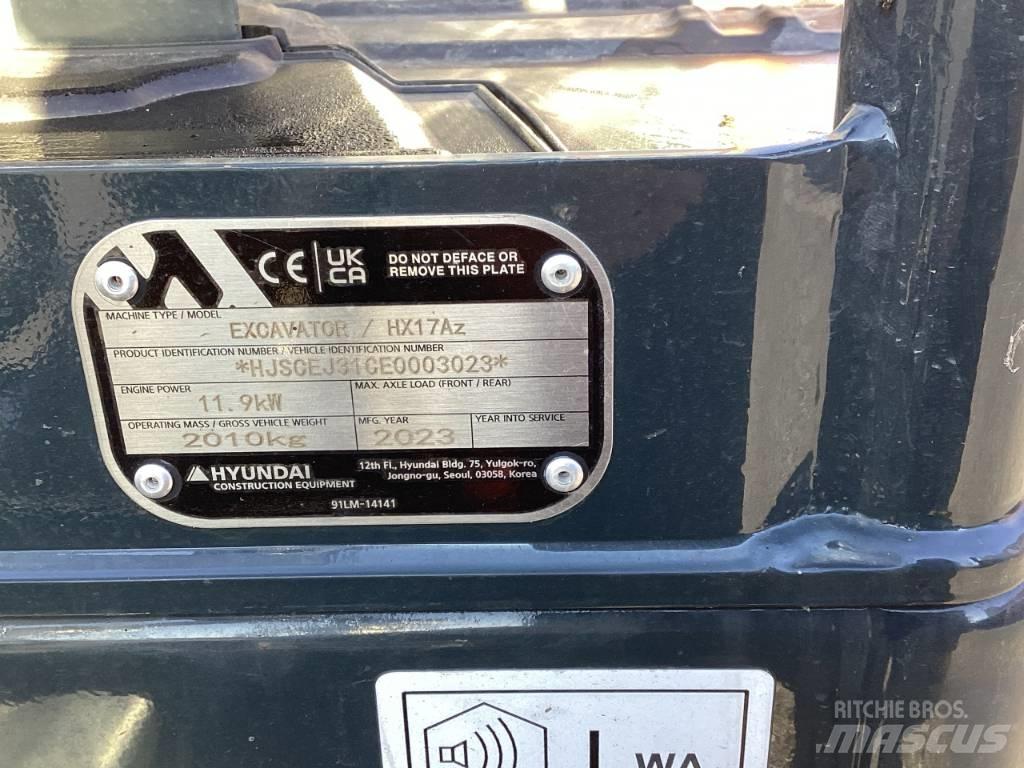 Hyundai HX17Az Mini Excavators <7t (Mini Diggers)