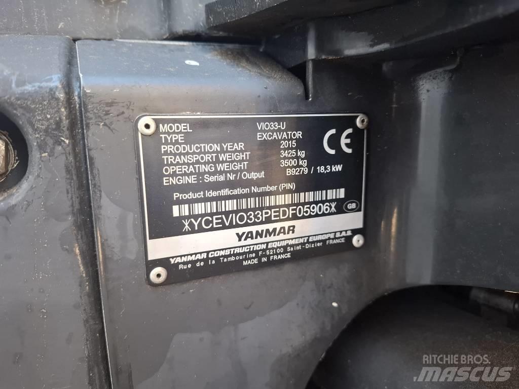 Yanmar Vio 33 U Mini Excavators <7t (Mini Diggers)