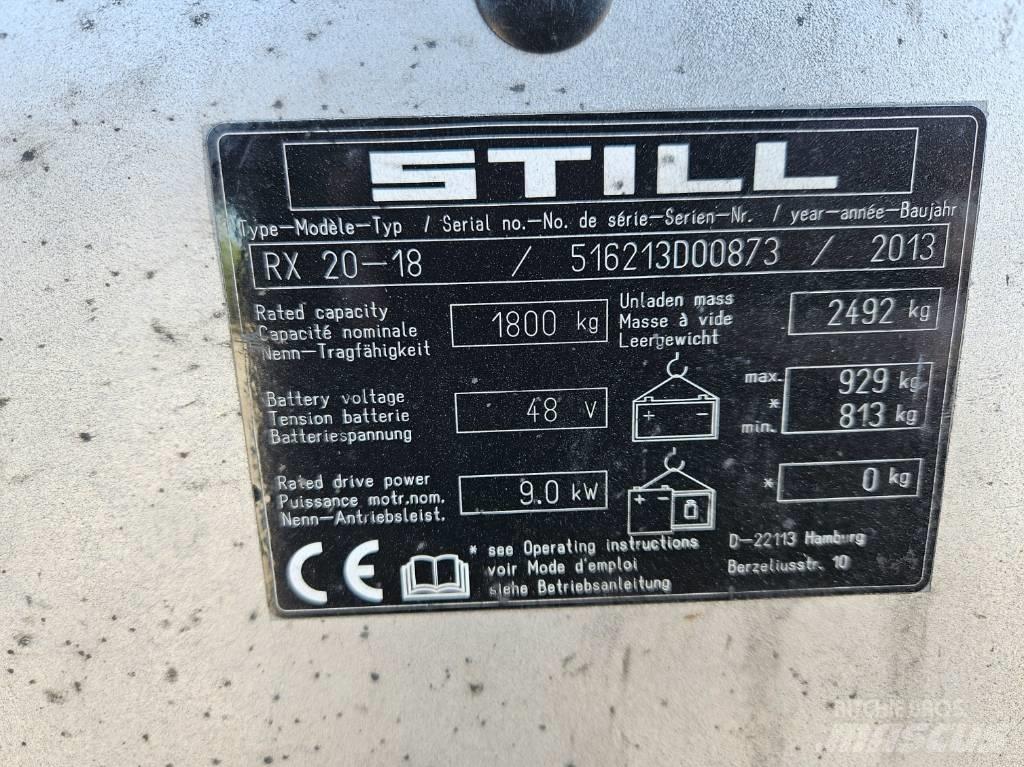Still RX 20-18 Electric Forklifts