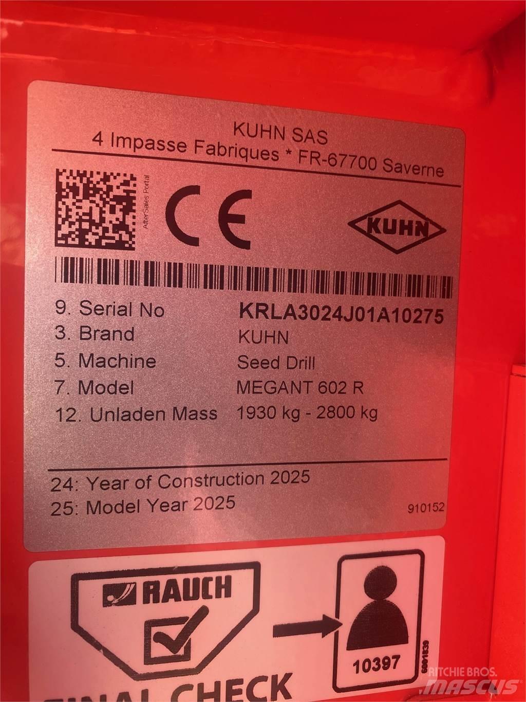 Kuhn MEGANT 602R Farm Drills