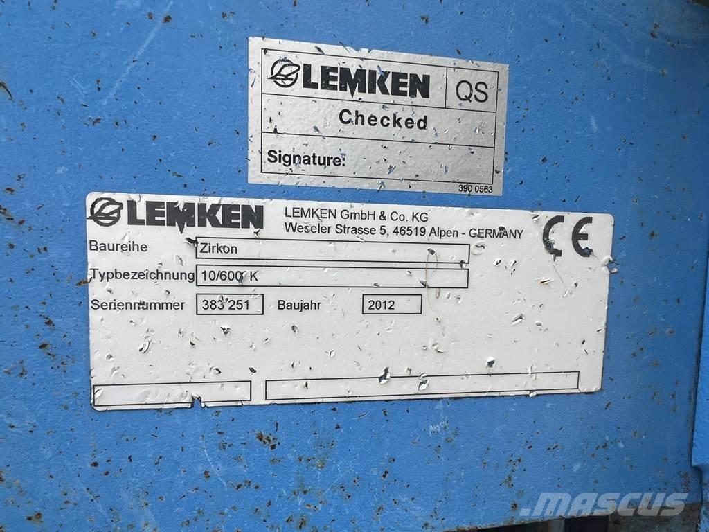Lemken ZIRKON 10 Power Harrows And Rototillers