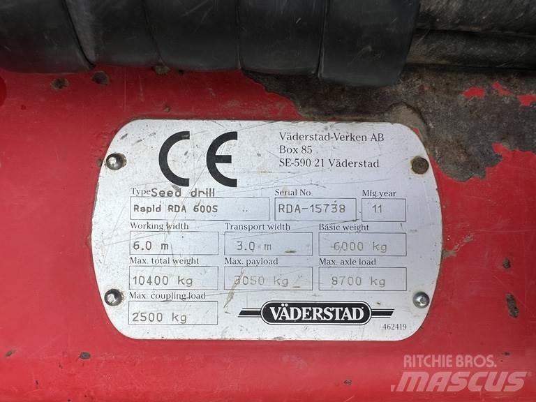 Väderstad RDA600S Farm Drills