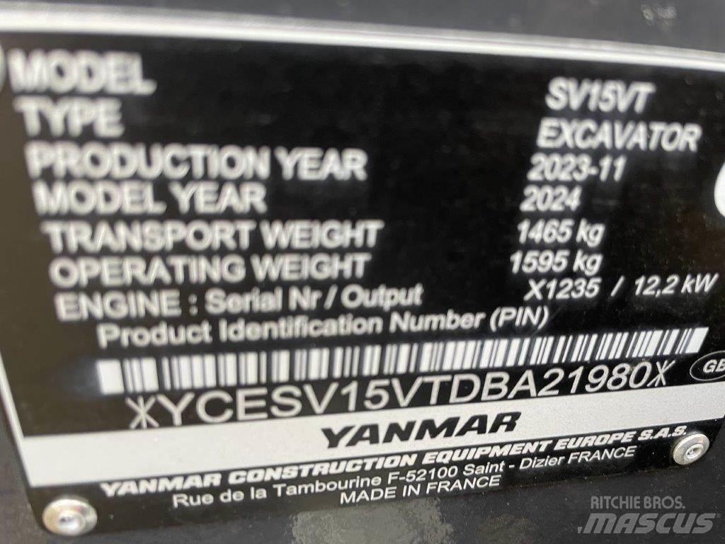 Yanmar SV15VT Mini excavators  7t - 12t