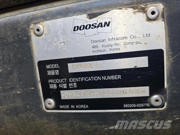 Doosan DX 140 W-5 Wheeled Excavators