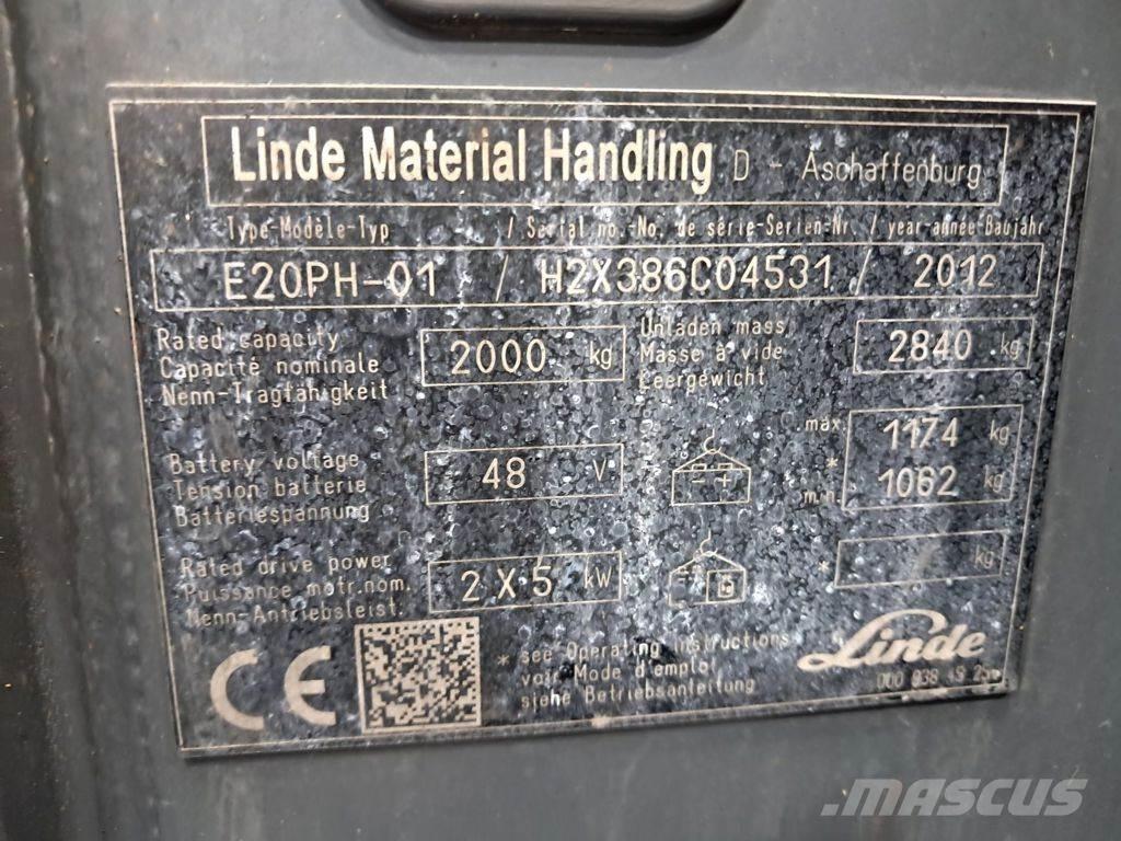 Linde E20PH-01 Electric Forklifts