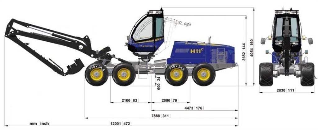 Rottne 651-55449 Chassis and suspension
