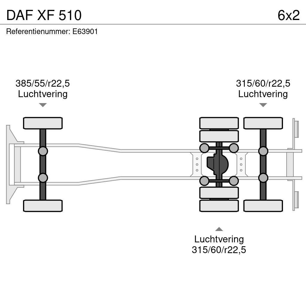DAF XF 510 Cab & Chassis Trucks