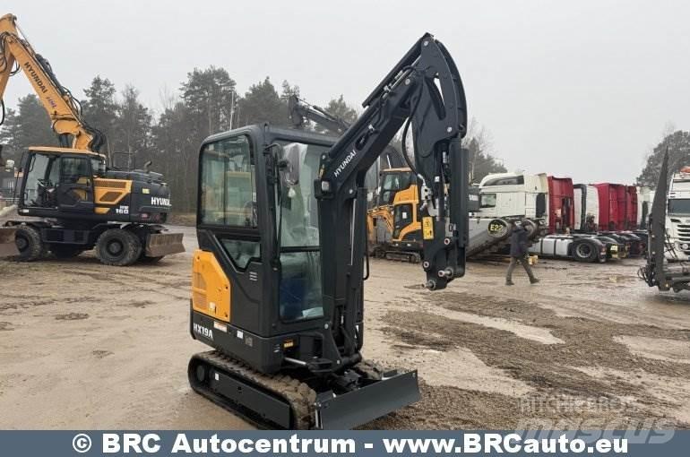 Hyundai HX19A Mini Excavators <7t (Mini Diggers)