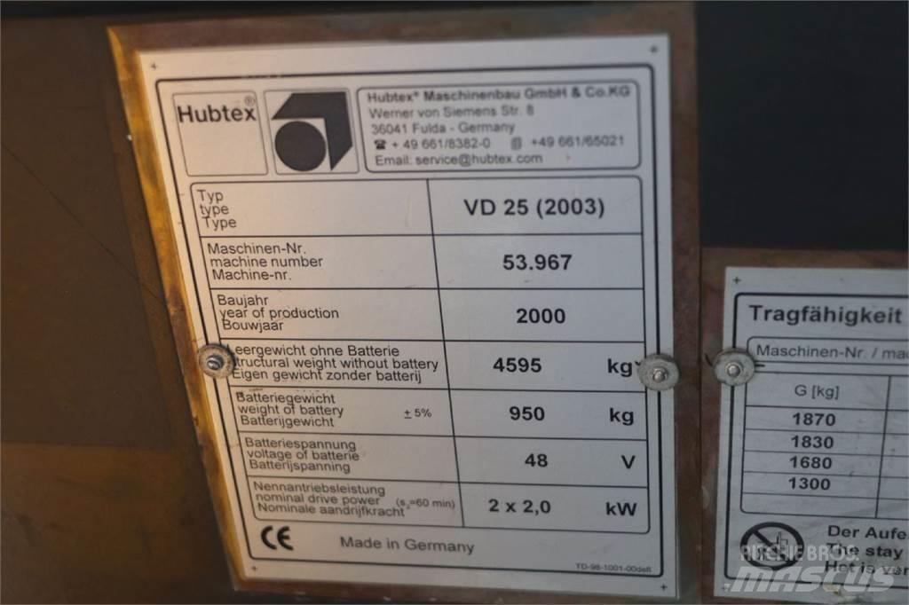 Hubtex VD 25 Side Loaders