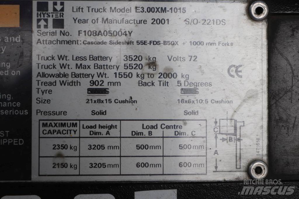 Hyster E3.00XM Electric Forklifts
