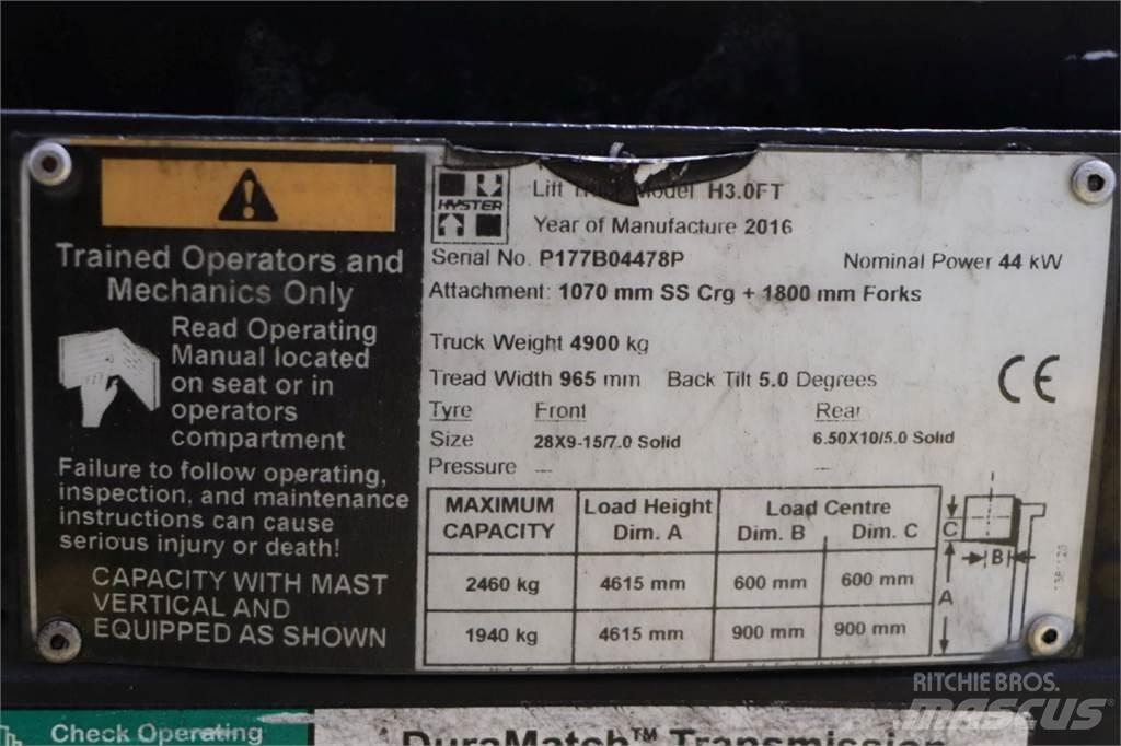 Hyster H3.0FT LPG trucks