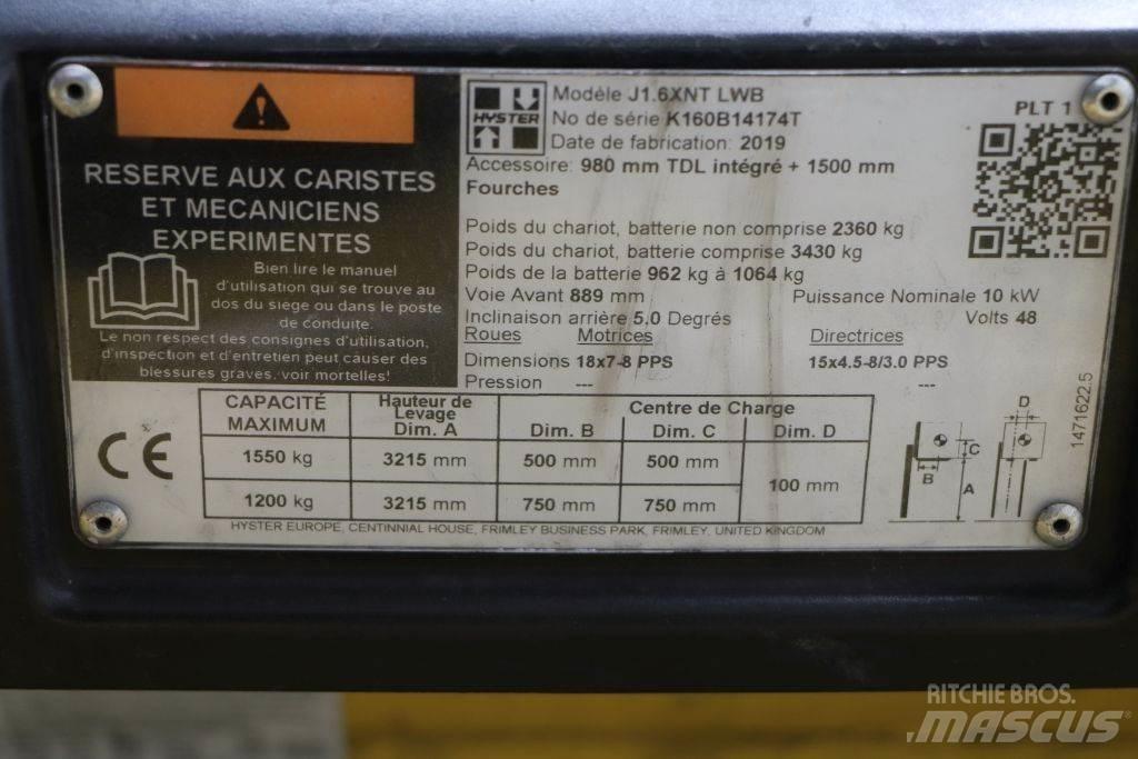 Hyster J1.6XNT Electric Forklifts