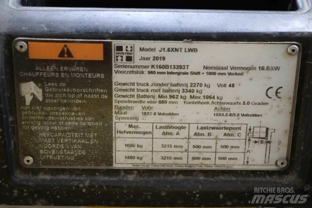 Hyster J1.6XNT Electric Forklifts