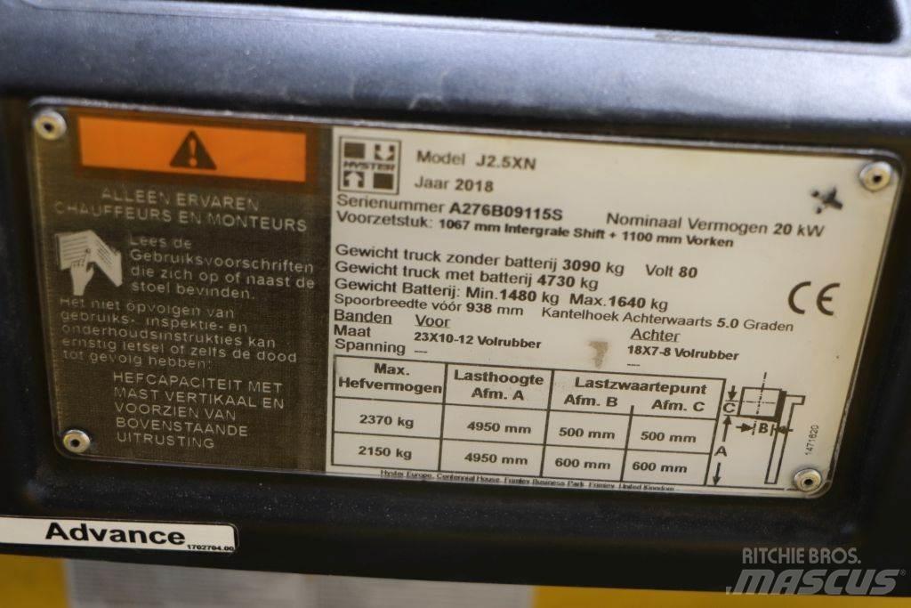 Hyster J2.5XN Electric Forklifts